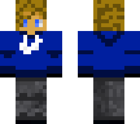 blue hoodie