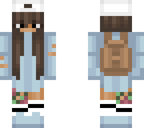 blue hoodie girl