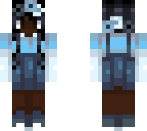 cute black girl with blue outfit