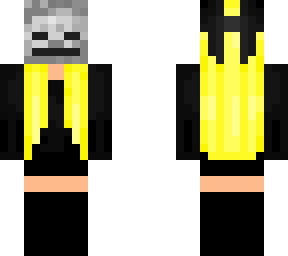 dark skeleton face girl