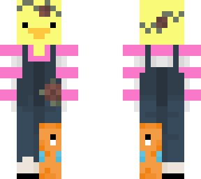 duck in overalls