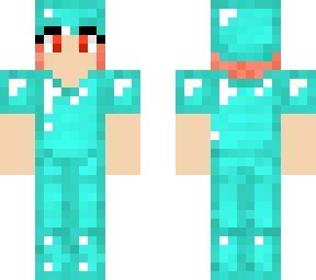 fire girl in diamond armor