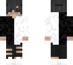 fixed black and white hoodie