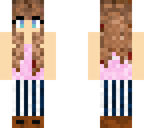 pink and navy look