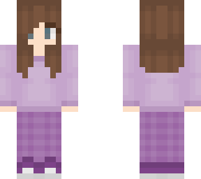 purple pajamas - chloe
