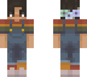 rainbow  with overalls