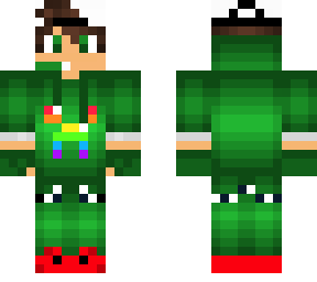 rainbow creeper green red