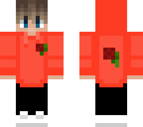 red/orange roseswetshirt