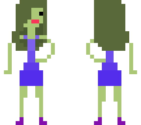 Squiggly man's ex girlfriend | Minecraft Skin