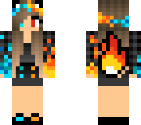 sunlitoaster49 fire water girl skin