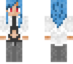 blue hair