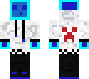 blue slime with red