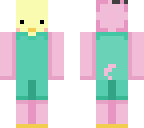 chick in daddy pig onesie