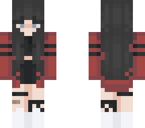 cute girl/red and black