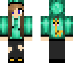 giraffe girl aqua