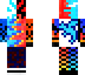 panda with ice and fire