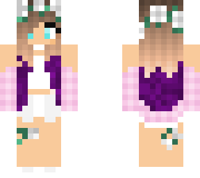 purple flower girl