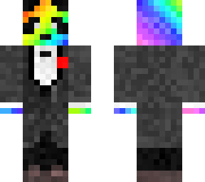 rainbow panda suit