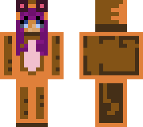 tiger girl- purple hair.