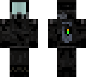 black hazmat suit