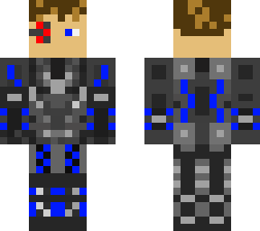 blue cyborg