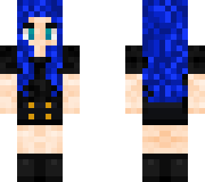 blue haired goth