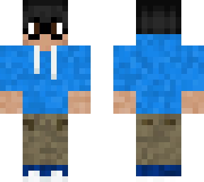 blue hoddie boy