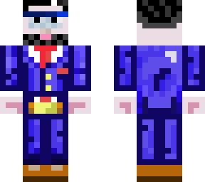 Blue Suit Red Tie | Minecraft Skin