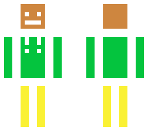 brown,green,yellow robot