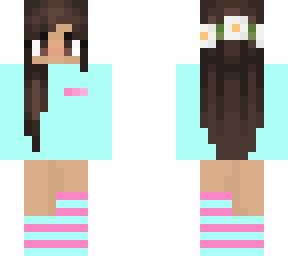 cute blue and pink  girl
