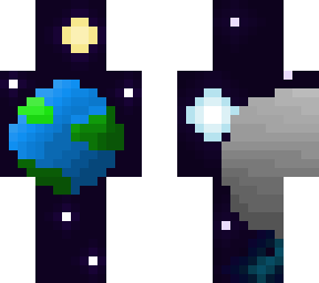 earth and moon