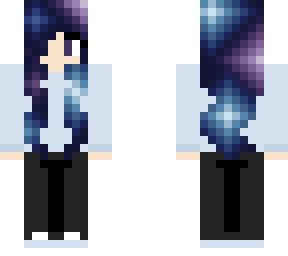 galaxy hair girl edit
