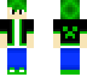 green and black boy