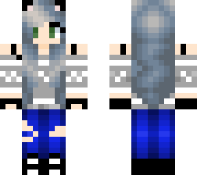 grey cat girl edit