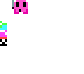 kirby with a knife