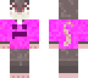 possum in a pink hoodie