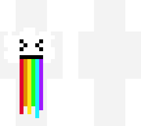 rainbow-barfing cloud pixel art