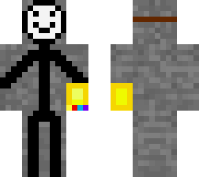 stickman on stone with gantlet