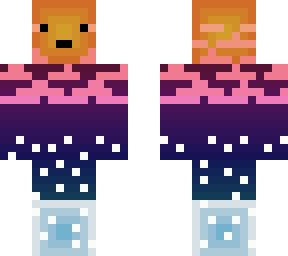 sunset with face