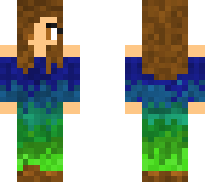 ava (brown hair blue and green outfit)