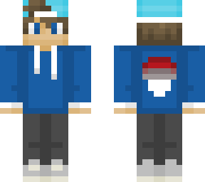 blue hoodie boy with uchiha logo