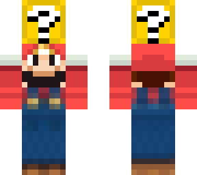 mario holding ? mark block