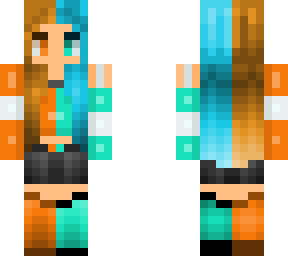 orange blue gril