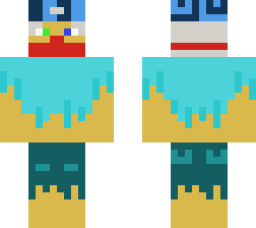 overgrown clothes with mask