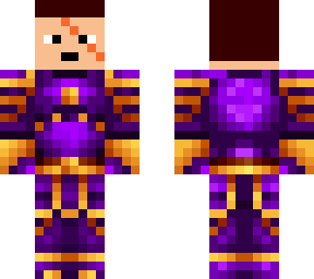 purple and gold warrior