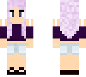 purple casual girl