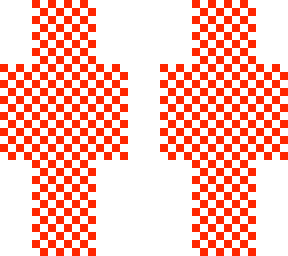 red and white