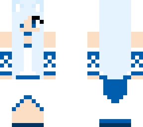animie girl white hair (remake)
