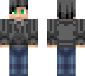 black hoodied boy