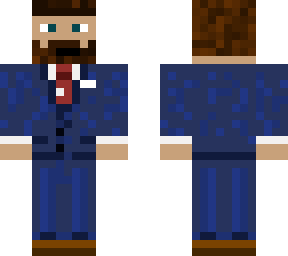 blue suit